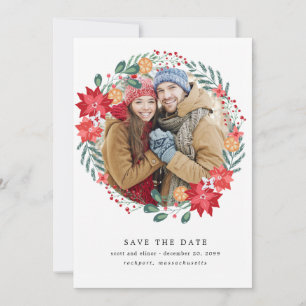 Reserve A Data Modern Poinsettia Wreath Casou Salve a Data