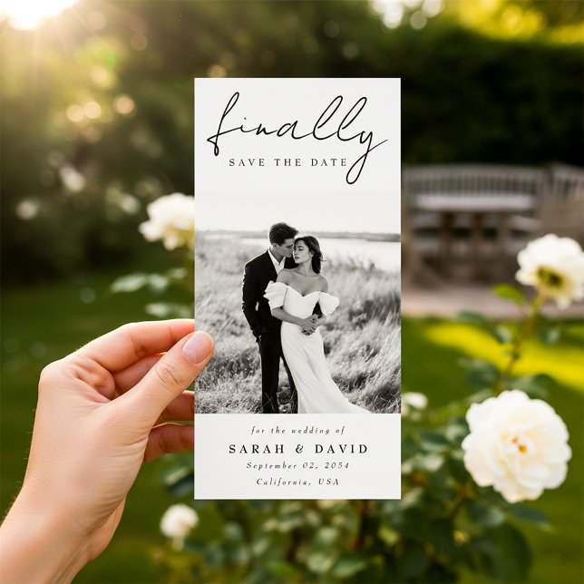 Reserve A Data Modern Script Finally Bookmark Classic Photo Save (Criador carregado)