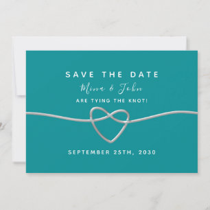 Reserve A Data Modern Teal Wedding