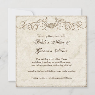 Reserve A Data Modern Vintage Peony Floral Swirls, Salve a Data