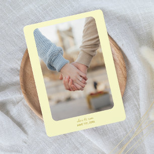 Reserve A Data Modern Wedding   SALVAR A DATA   Amarelo-Manteiga