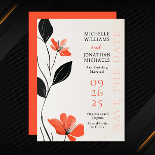 Reserve A Data Moderna Elegância Floral com Casamento Bold Blooms