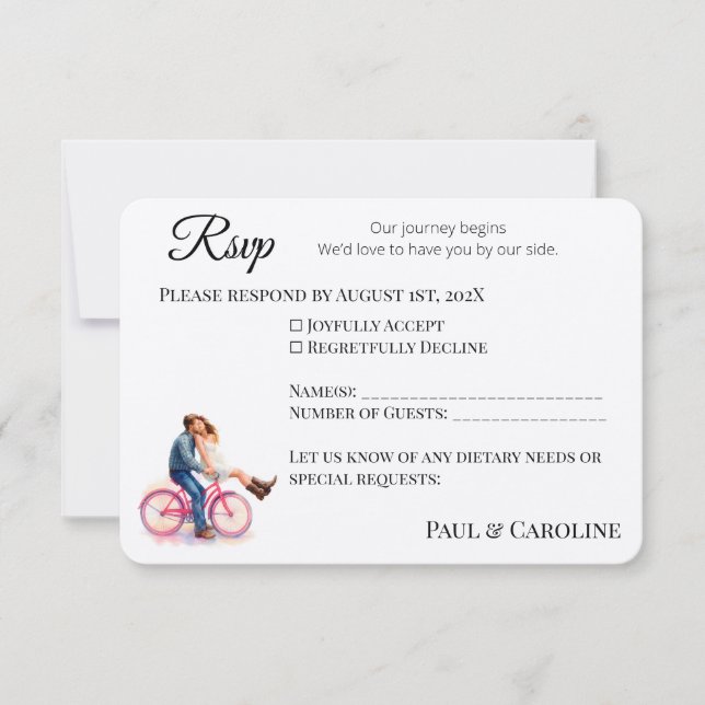 Reserve A Data Moderno Casal Romântico Molerótico (Frente)