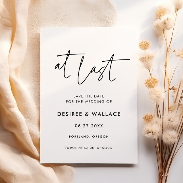 Reserve A Data Moderno minimalista (Criador carregado)