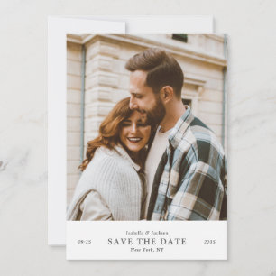 Reserve A Data Moderno Minimalista com Foto Save the Date Frente