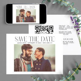 Reserve A Data MODERNO | QR Code Modern Simple Photo Border