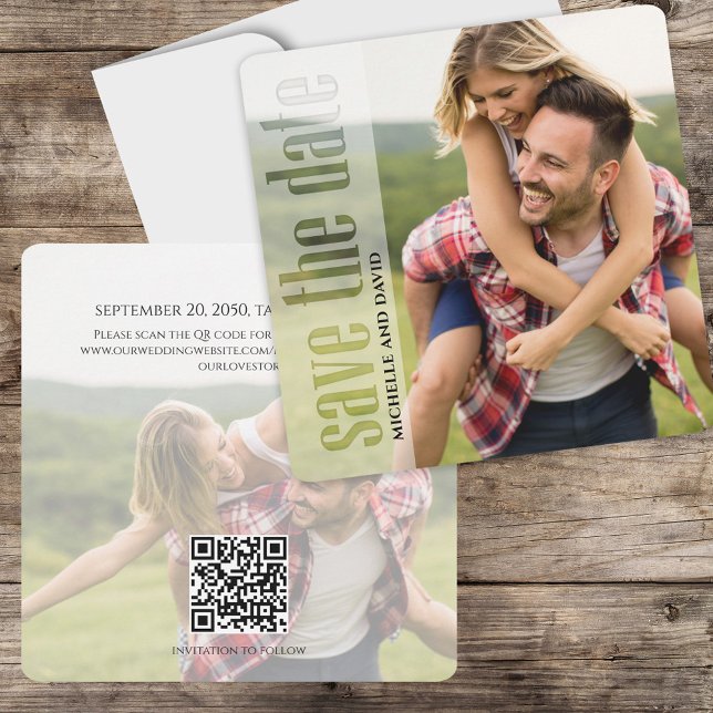 Reserve A Data Moderno Salvar a Data Personalizada da Foto (Criador carregado)