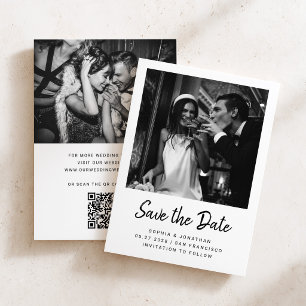 Reserve A Data Moderno Script Minimalista e Duas Fotos   Casament
