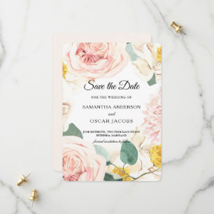 Reserve A Data Moldura de Beleza Colorida em Aquarela Moderna