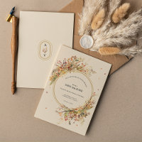 Monograma de Casamento de Beige em Queda Elegante
