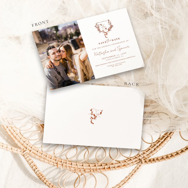 Reserve A Data Monograma Formal Russo Floral Crest Salvar Data (Criador carregado)