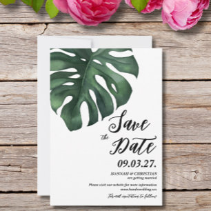 Reserve A Data Monstera Tropical Palm Leaf Guarde a data