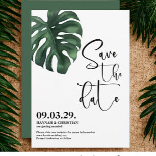 Reserve A Data Monstera Tropical Palm Leaf Guarde a data