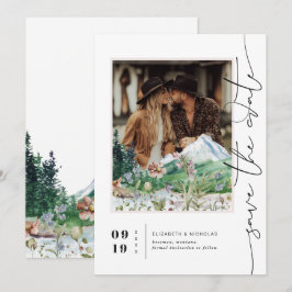 Reserve A Data Montanha Boho Flor Silvestre | Foto Salvar Data