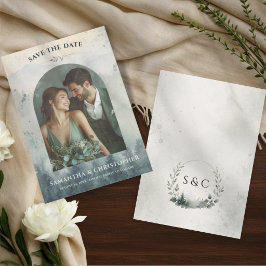 Reserve A Data Montanhas em Aquarela & Casamento de Árvores de Pi
