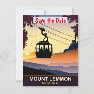 Reserve A Data Monte Lemmon, Arizona, Cartão-postal Viagem,