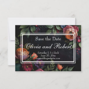 Reserve A Data Moody vintage Elegant floral Salve a data