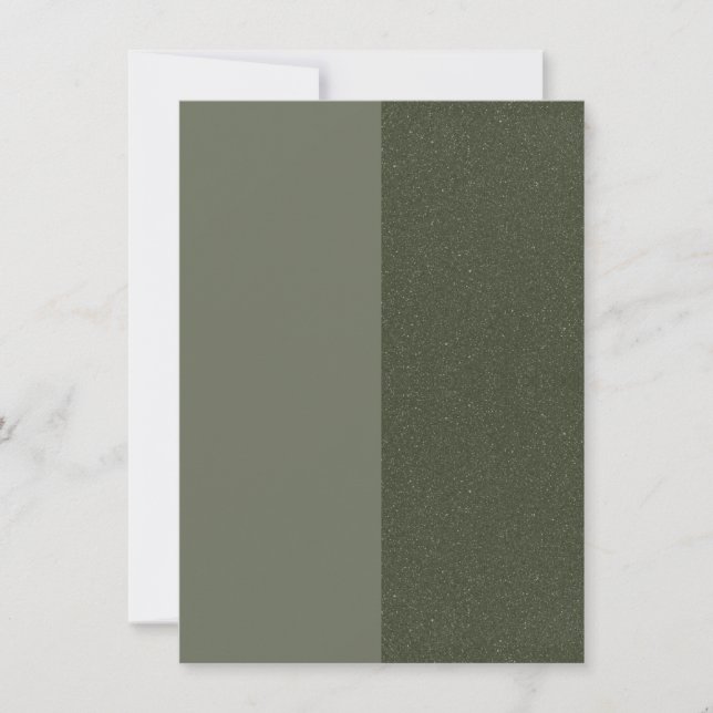 Reserve A Data Moss Green Dual-Tone Save the Date – Personalizáve (Frente)
