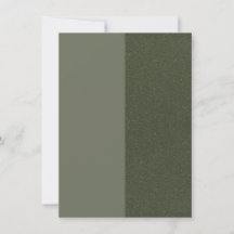 Moss Green Dual-Tone Save the Date – Personalizáve