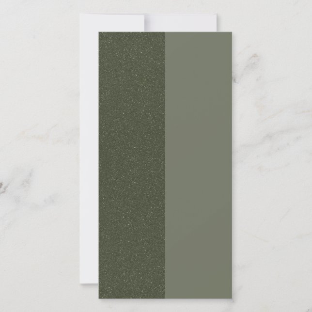 Reserve A Data Moss Verde Two-Tone - Save The Date – Personalizáv (Frente)