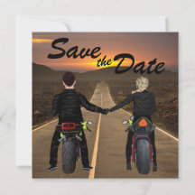 Motociclos de casal no Sunset Wedding