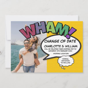 Reserve A Data Mudança de Data da Foto do WHAM Adiada História em