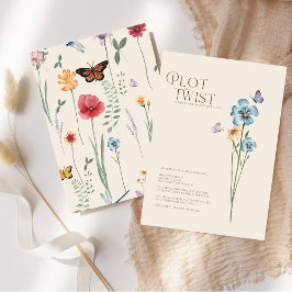 Reserve A Data Mudança de Data de Casamento com Flor Silvestre Az