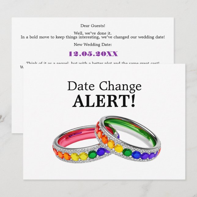 Reserve A Data Mudar Data - 🌈 Entrelaçados no Orgulho (Frente/Verso)