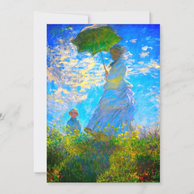 Reserve A Data Mulher Monet com Parasol (Frente)