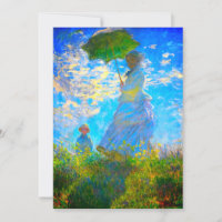 Mulher Monet com Parasol