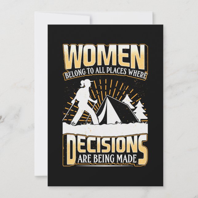 Reserve A Data Mulheres Hiker Pertencem A Todos Os Lugares (Frente)