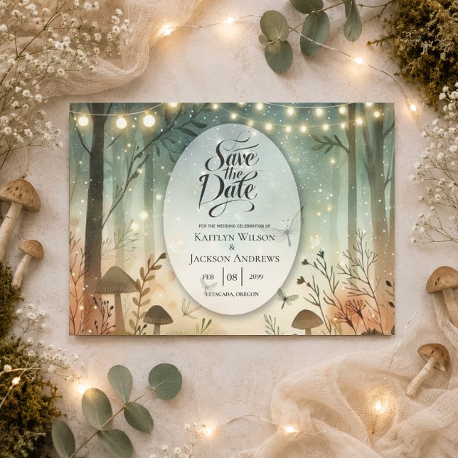Reserve A Data Murmurios do Crepúsculo do Casamento na Floresta (Criador carregado)