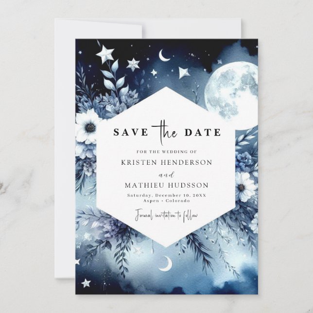 Reserve A Data Na moda Earthy Moonlit Wedding (Frente)