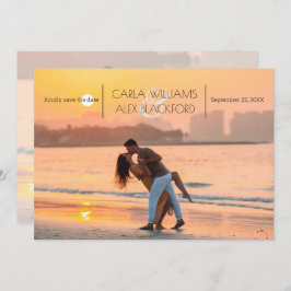 Reserve A Data Na moda Foto Moderna Casamento Salve A Data