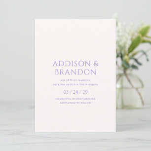 Reserve A Data Na moda Lilac Modern Wedding