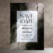 Na moda Marble Wedding Save the Date