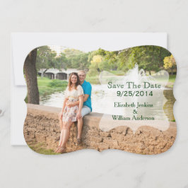 Reserve A Data Na moda Photo Wedding Save The Date Card