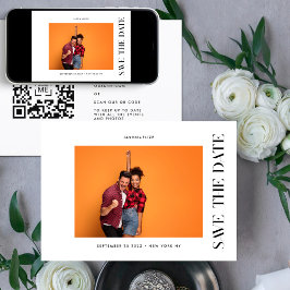 Reserve A Data NA MODA | QR Code Modern Simple Photo Border