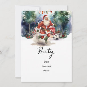 Reserve A Data Natal com Papai Noel jogando bola