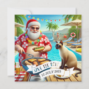 Reserve A Data Natal em julho Festa de Piscina com Papai Noel Inv