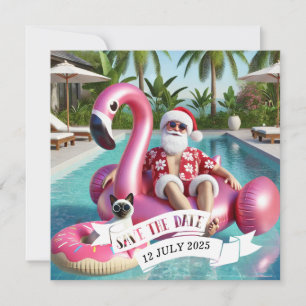 Reserve A Data Natal em julho Festa de Piscina com Papai Noel Inv