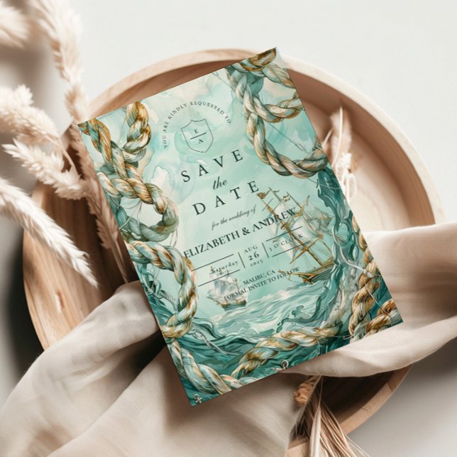 Reserve A Data Nautical Rope Voyage Wedding (Criador carregado)