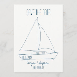 Reserve A Data Nave Marinha De Casamento - Salve A Data