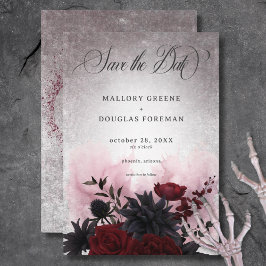 Reserve A Data Negra Gótica e Casamento de Caveira e Aranha