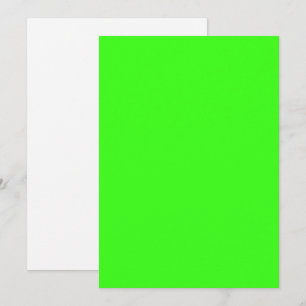 Reserve A Data Neon Green Flat Save The Date Card - Personalizáve