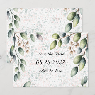 Reserve A Data Noiva com Tinta Alcoólica Eucalyptus Blush