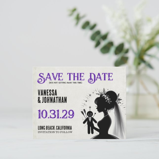 Reserve A Data Noiva com Voodoo Doll Groom (Em pé/Frente)