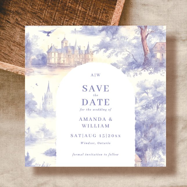 Reserve A Data Noiva de Arte Toile de Jouy (Criador carregado)