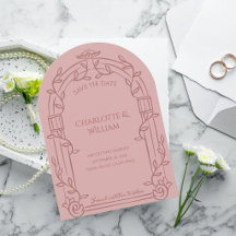 Noiva de Rosa Empoeirada Arco Ornamentado Salve a 