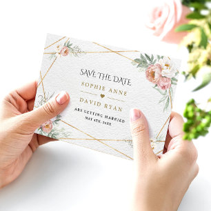 Reserve A Data Noiva de Rosa Poeirenta Flores Douradas Casamento